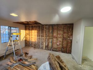 Water Damage Repair Project in West Sacramento